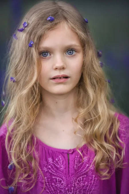 Mira, Dasha & lupines — FAIR Magazine, July 2024